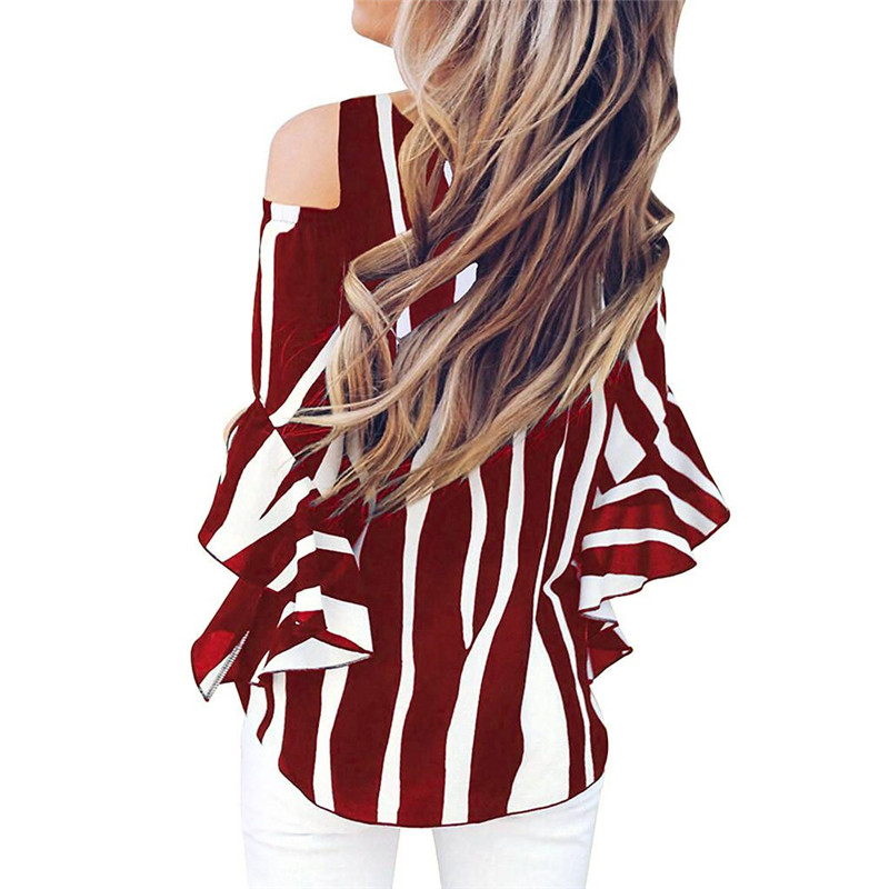 Vertical striped casual top