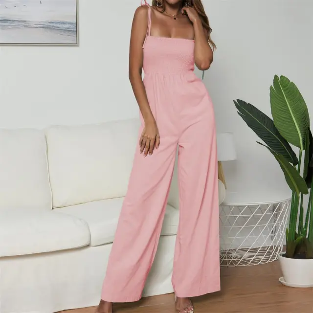 Sling tube top play jumpsuit Pink - Shop at LoveMi