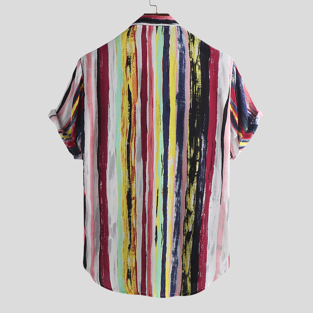 Men's printed beach short sleeve