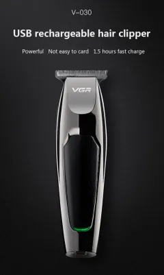 V30 Professional Waterproof Hair TrimmerDisplay Men's Hair Clipper Grooming Low Noise Clipper Titanium Ceramic Blade Adult Razor - View 1