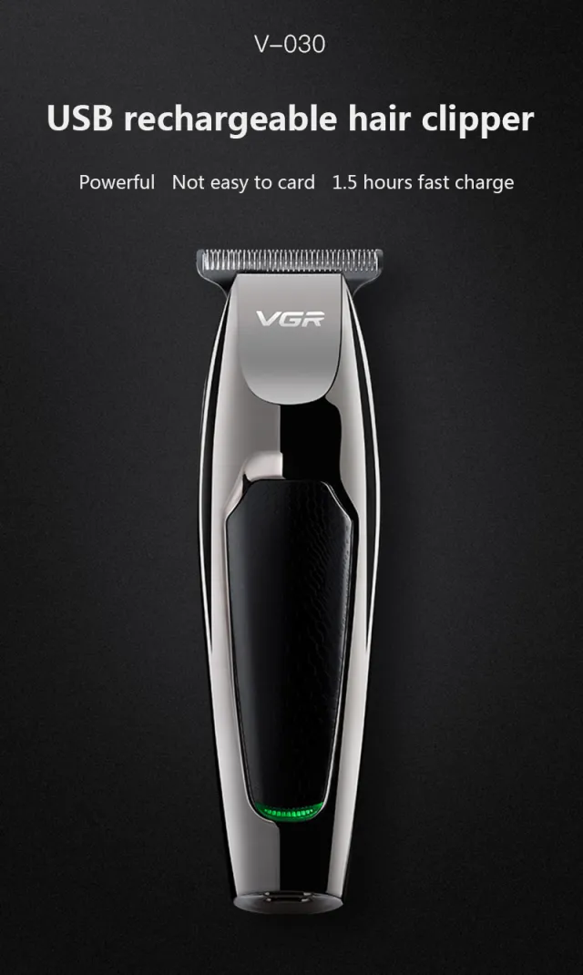 V30 Professional Waterproof Hair TrimmerDisplay Men's Hair Clipper Grooming Low Noise Clipper Titanium Ceramic Blade Adult Razor - Shop at LoveMi