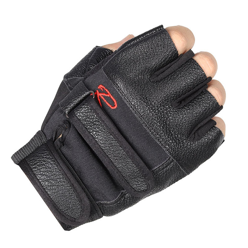 Outdoor sports black mittens (Black R)