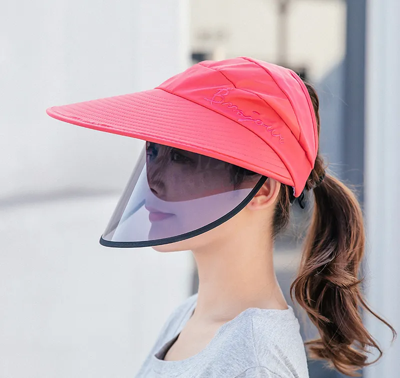 Cycling protective sun hat - Red