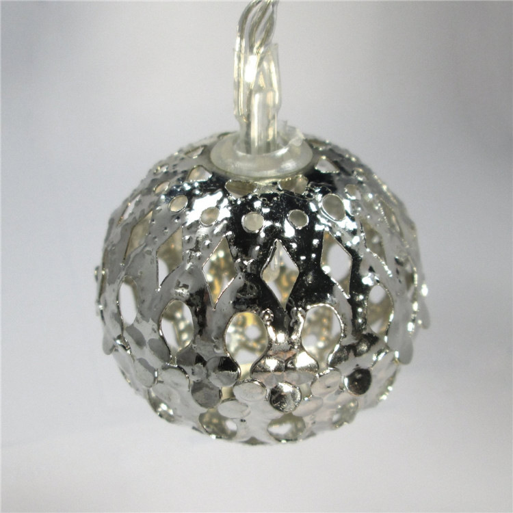 LED Fairy Garland Hollow wrought iron Ball — foto 7