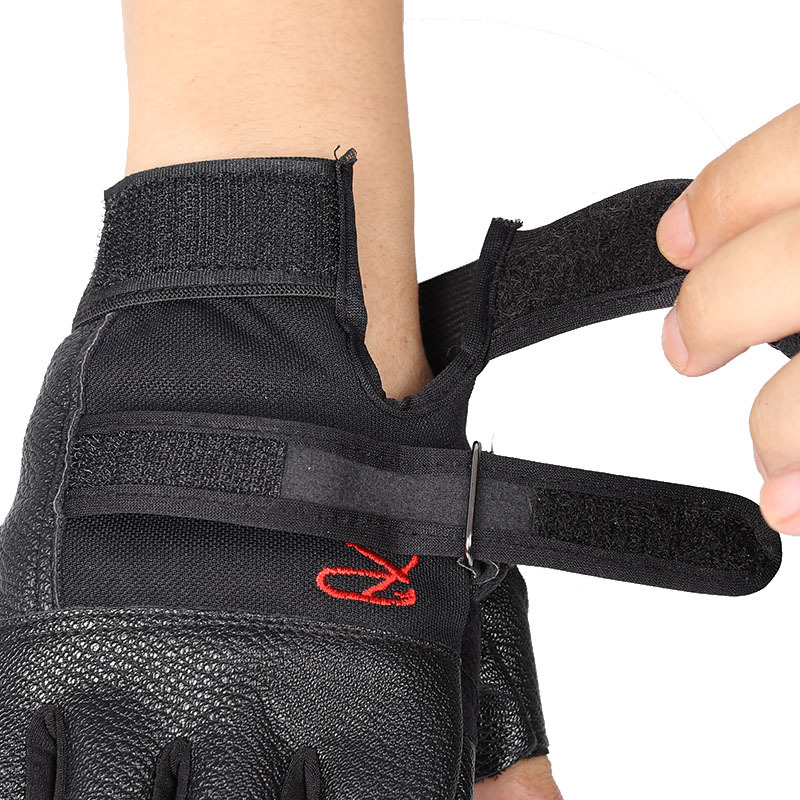 Outdoor sports black mittens (Black R)
