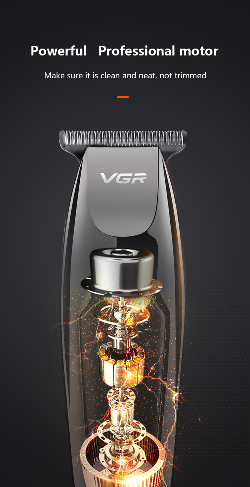 V30 Professional Waterproof Hair TrimmerDisplay Men's Hair Clipper Grooming Low Noise Clipper Titanium Ceramic Blade Adult Razor — foto 4