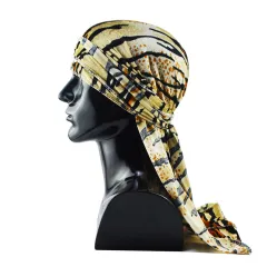 Plush printed long tail hat - Tiger3 - View 1
