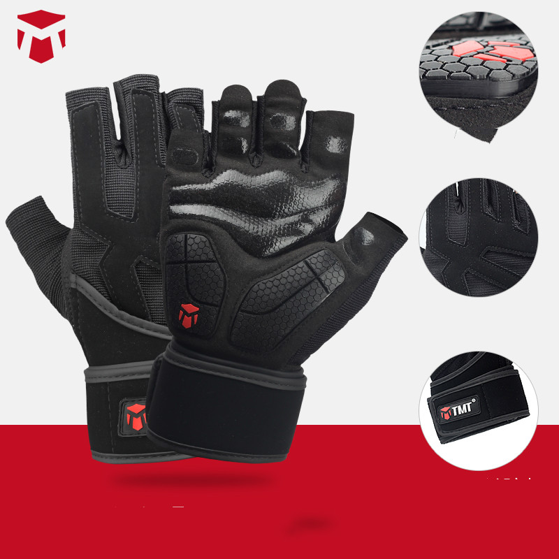 Horizontal bar bracers for half - finger gloves