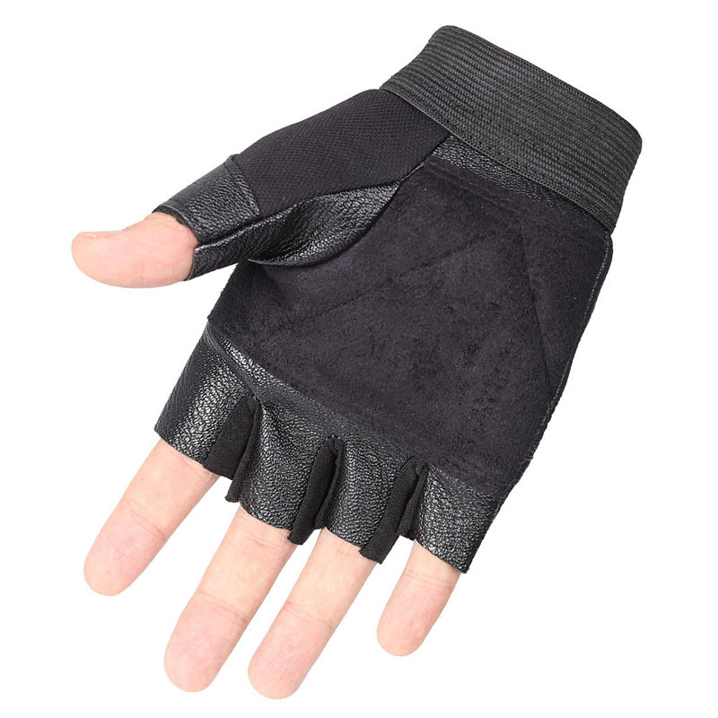 Outdoor sports black mittens (Black R)