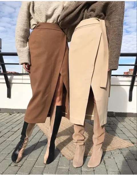 Padded Skirt Long