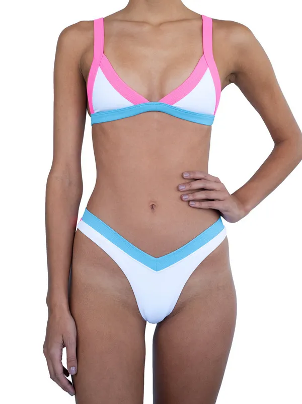 Bikini fashion split swimsuit Blue - Shop at LoveMi