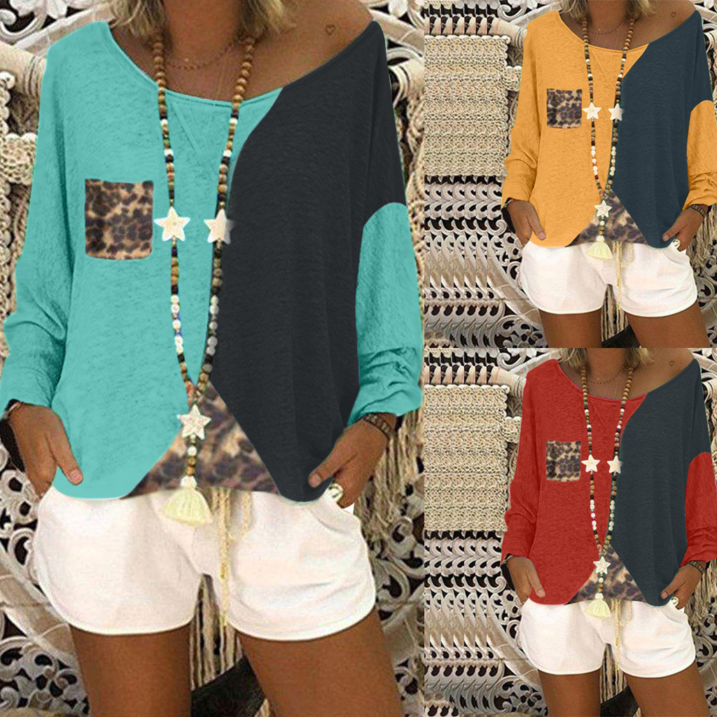 Colorblock top long sleeve