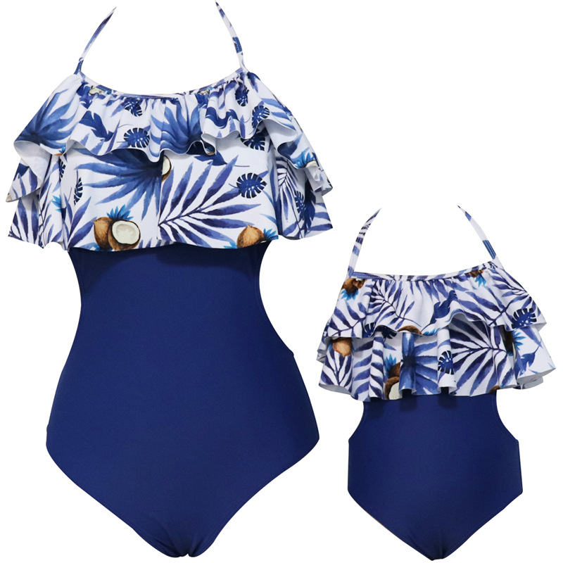 Printed one-piece swimsuit - Image 3