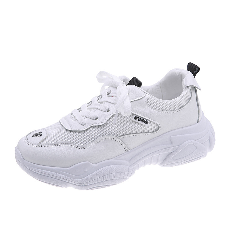 Mesh breathable white shoes