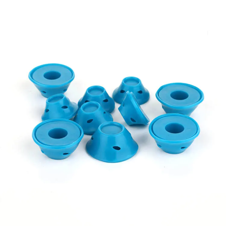 Soft Rubber Magic Hair Care Rollers Silicone Hair Curlers No Heat Hair Styling Tool - 20S And 20L Blue