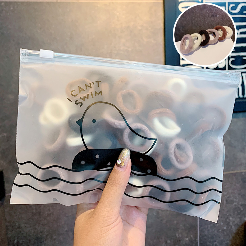 High elasticity simple hair ring Coffee - Shop at LoveMi