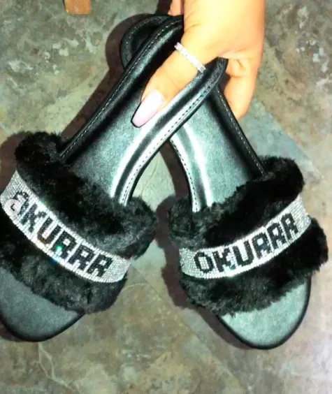 Flat heel slippers women's shoes Black - Shop at LoveMi