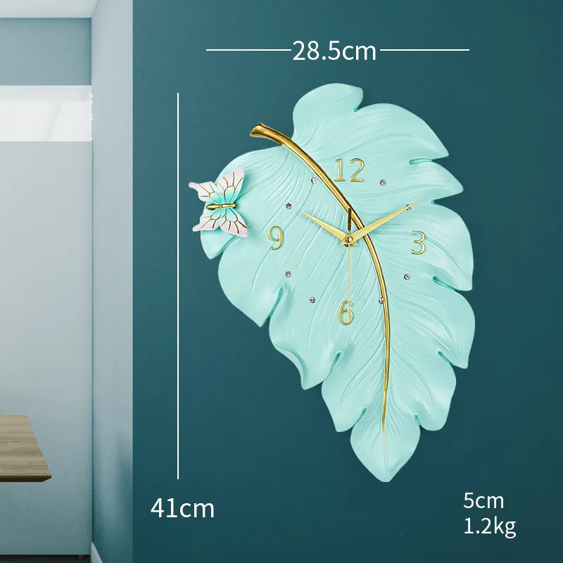 Household wall clock decoration - Blue