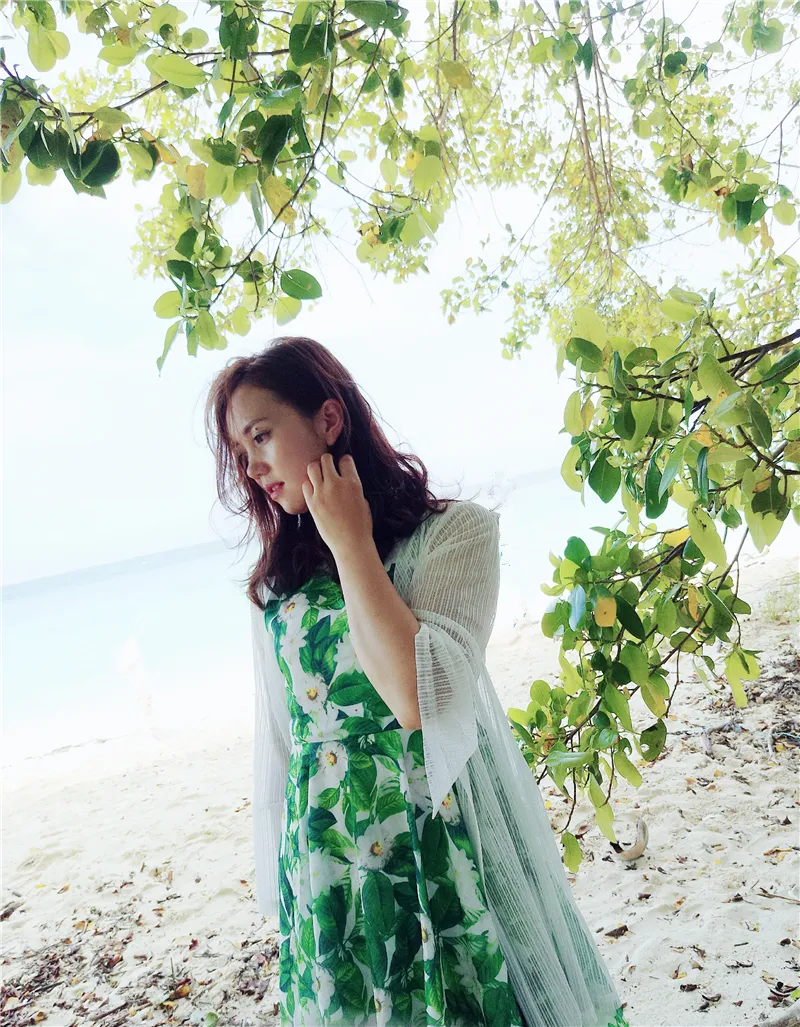Beach parent-child summer dress