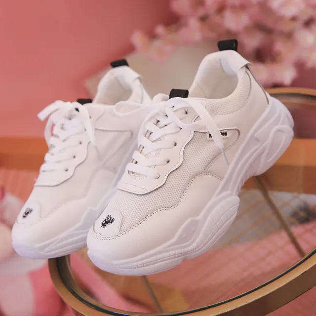 Mesh breathable white shoes White - Shop at LoveMi