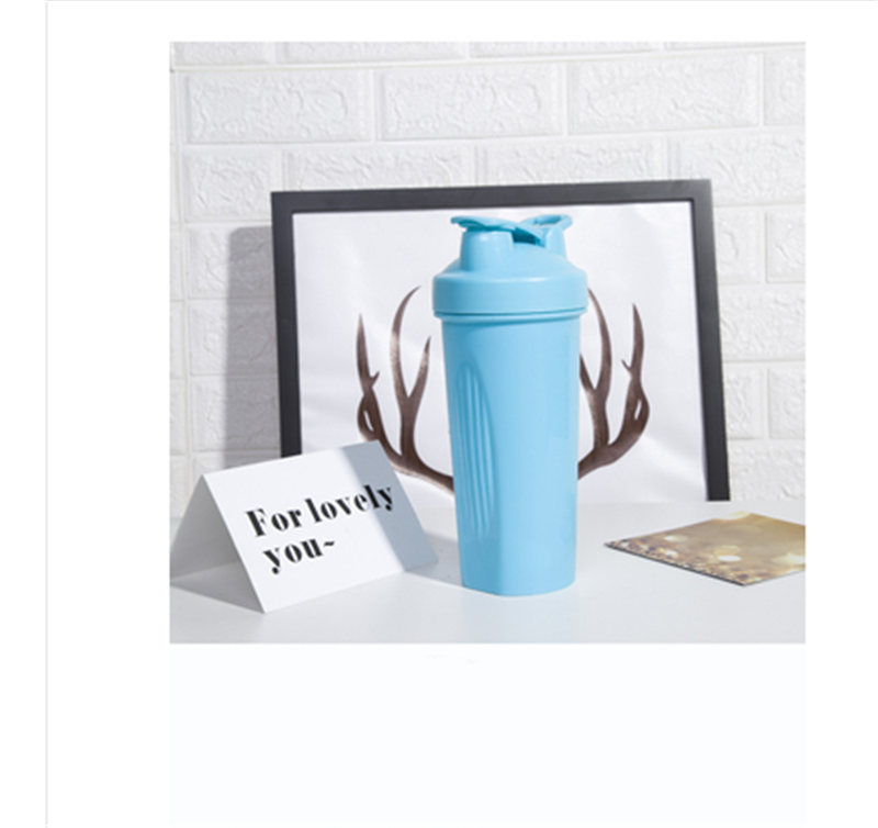 Fitness Cup Sports Plastic Water Cup Stirring Cup Light Blue - Shop at LoveMi