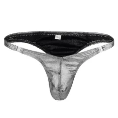 Thong sexy T pants - Silver - View 1