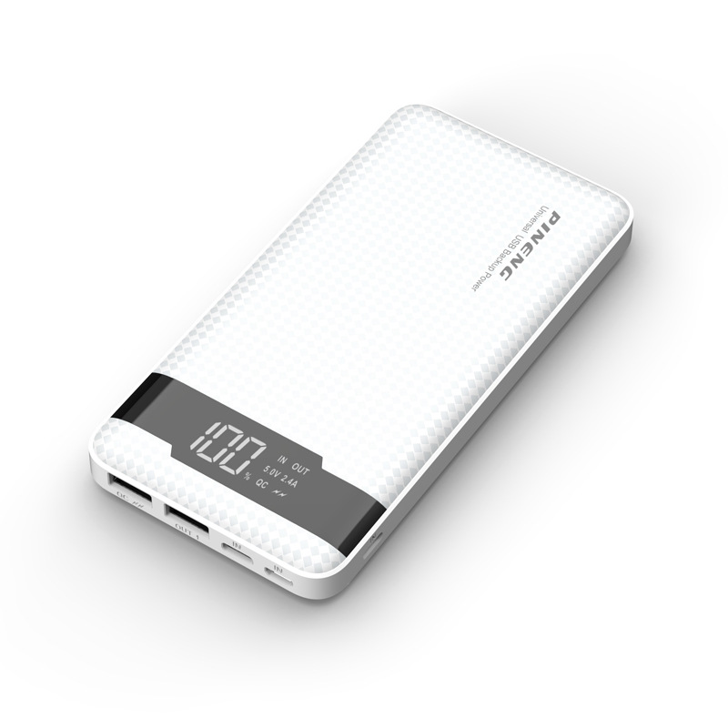 10000 mAh power bank Silver