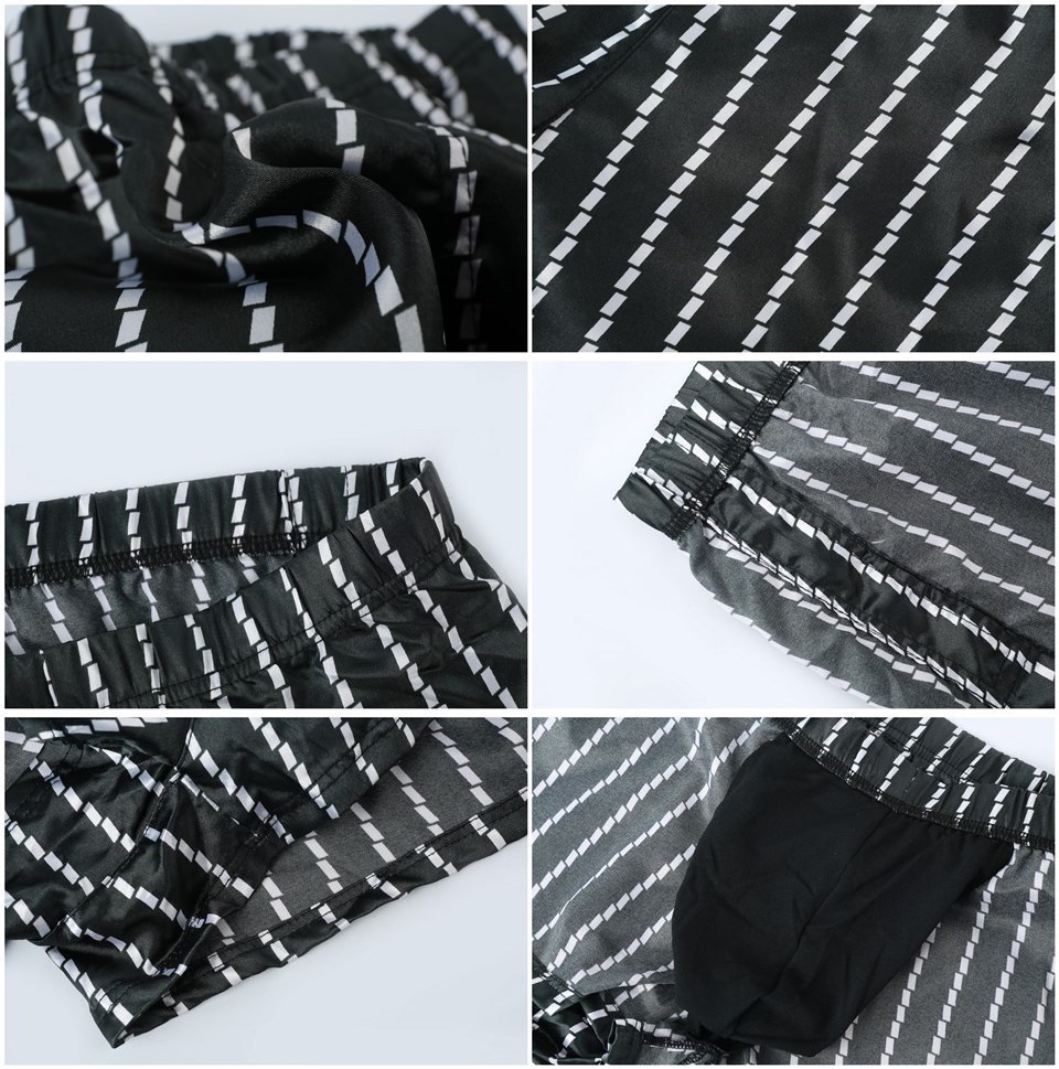 Fashion sexy casual beach swimming men's striped shorts