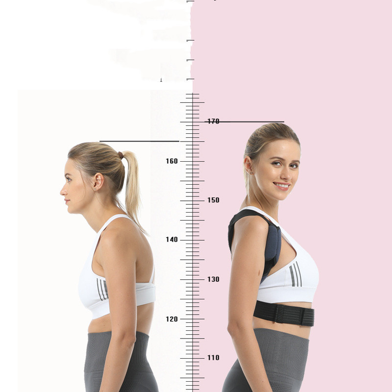 Invisible kyphosis correction strap