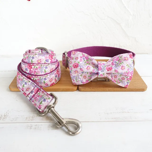 MUTTCO bow tie dog rope Purple - Shop at LoveMi