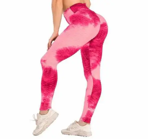 High Waist Hip Tight Tie-dye Track Pants