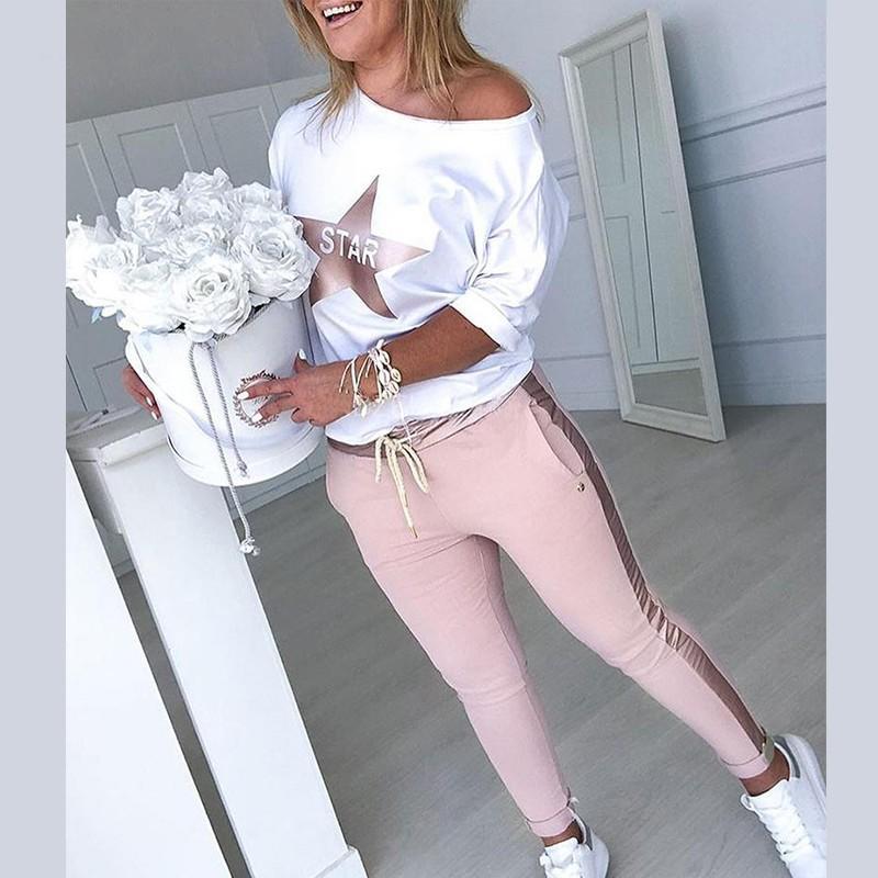 Star letters printed casual