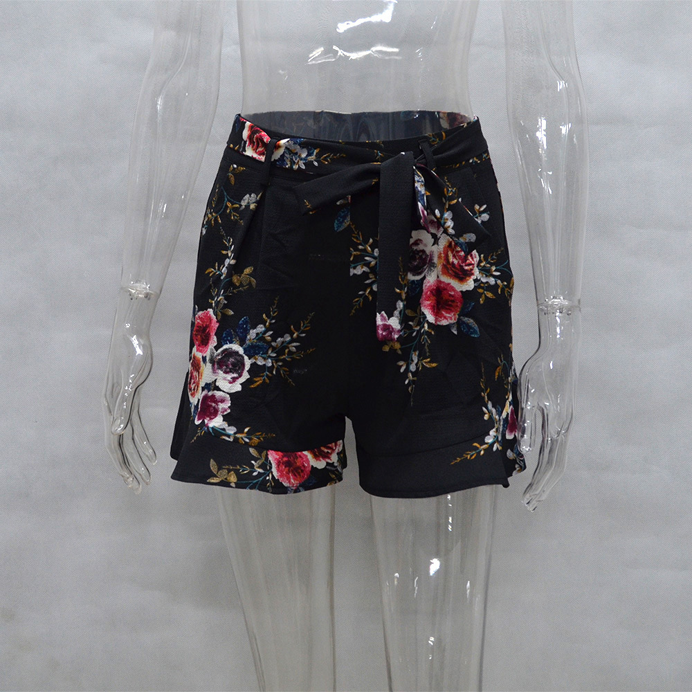 Summer Floral Shorts Black - Shop at LoveMi