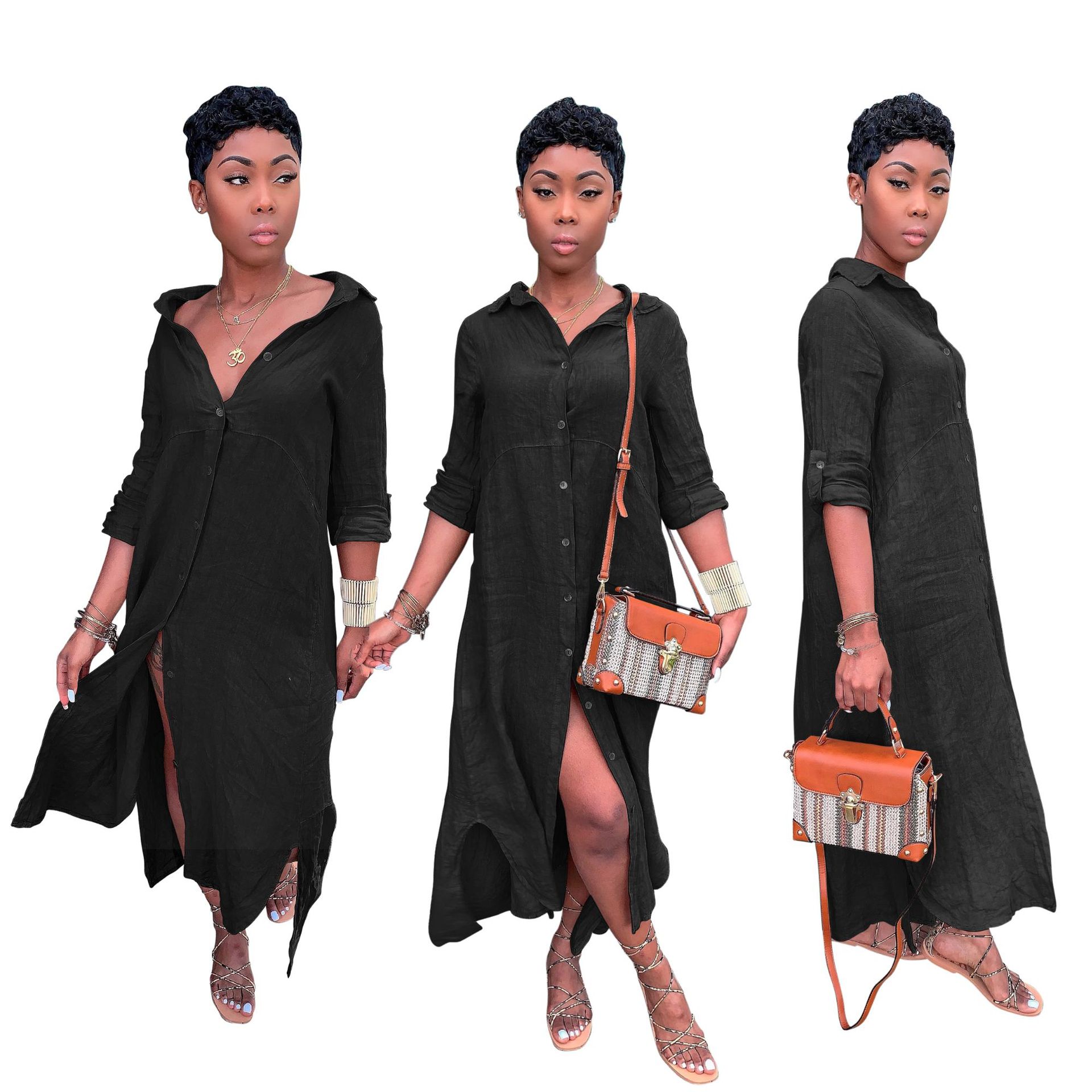 European and American sexy women's shirt skirt