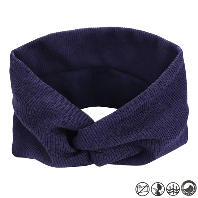 Thread cotton cross yoga headband sports elastic headband Blue - Shop at LoveMi