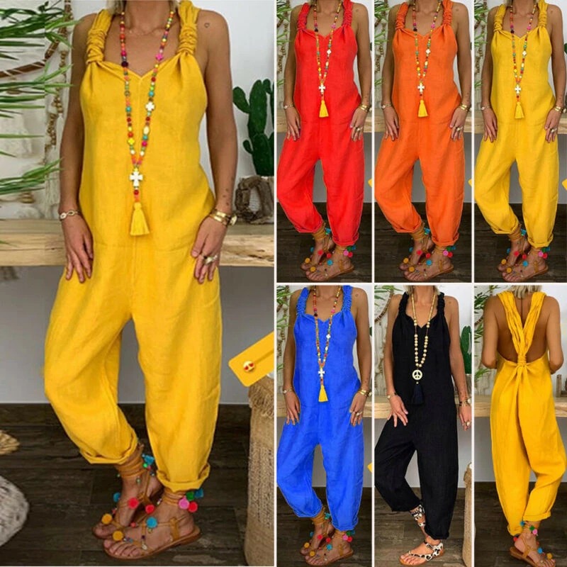 Hemp cotton jumpsuit