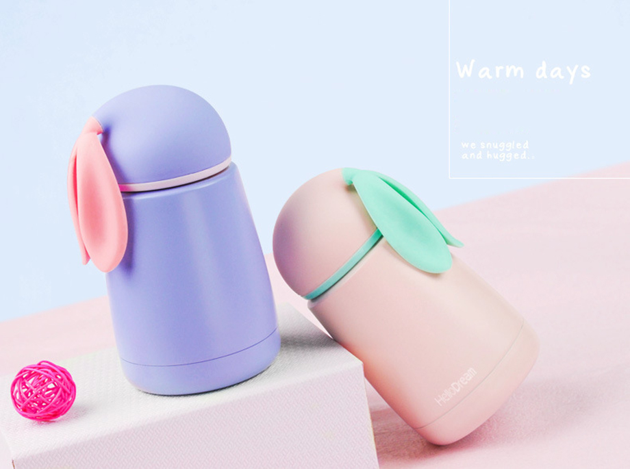 Cute cup with rabbit ears