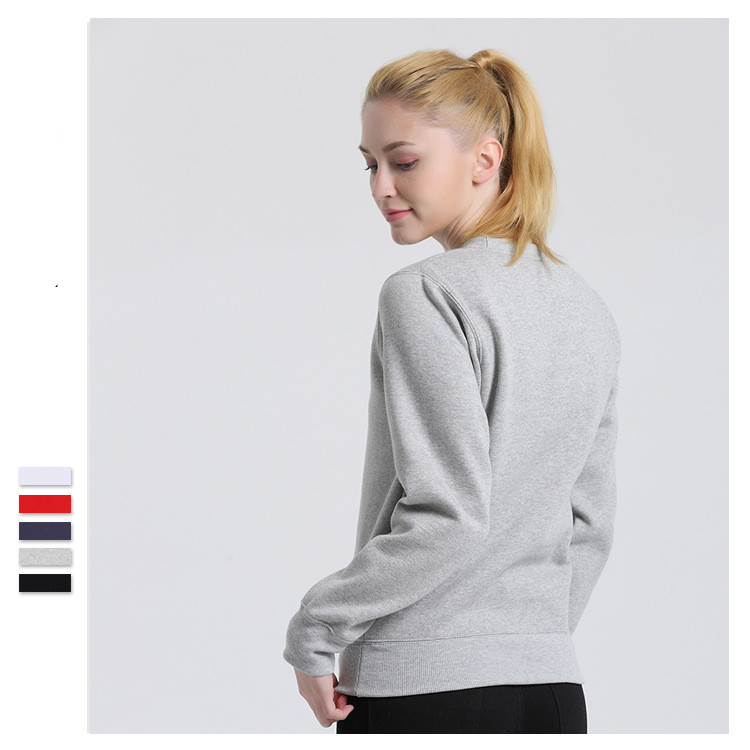 New plus velvet men's sweater round neck fleece couple pullover sweater