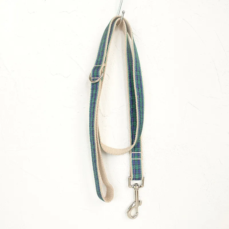 Green Checker Dog Chain
