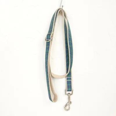 Green Checker Dog Chain