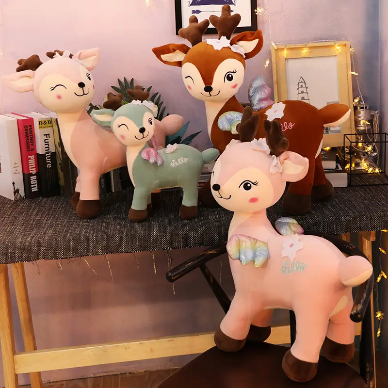 Soft cute dreamy deer plush toy doll