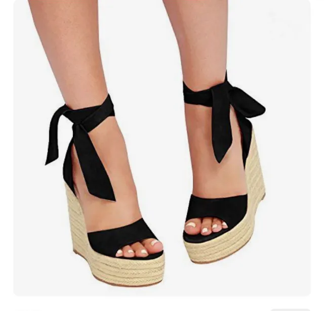 Wedge Sandal Black - Shop at LoveMi