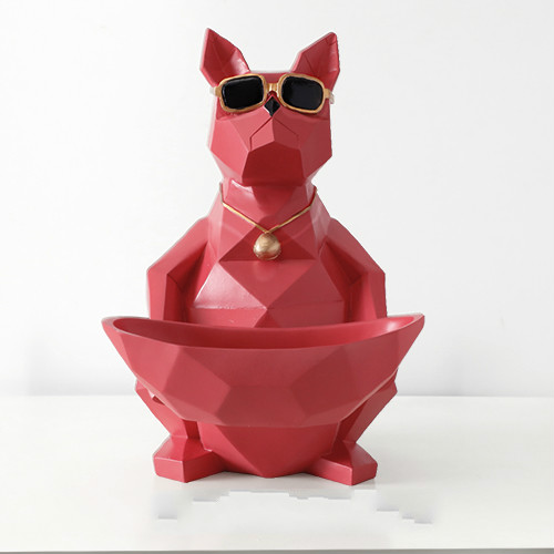 Glasses dog red L