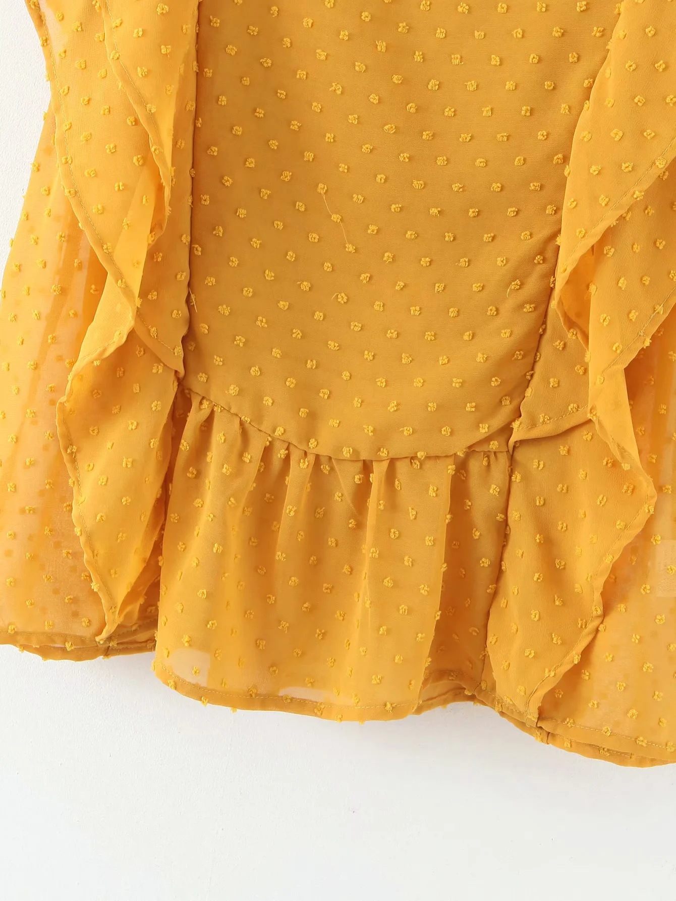 Chiffon shirt short sleeve