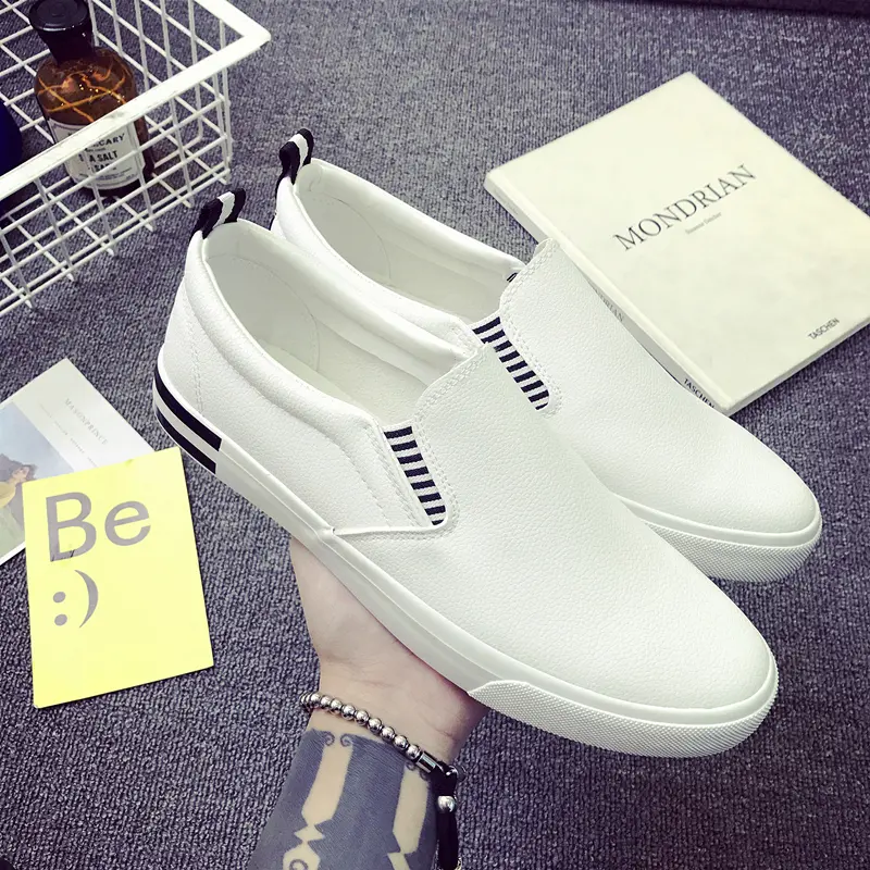 Small White Slip-On Plimsolls