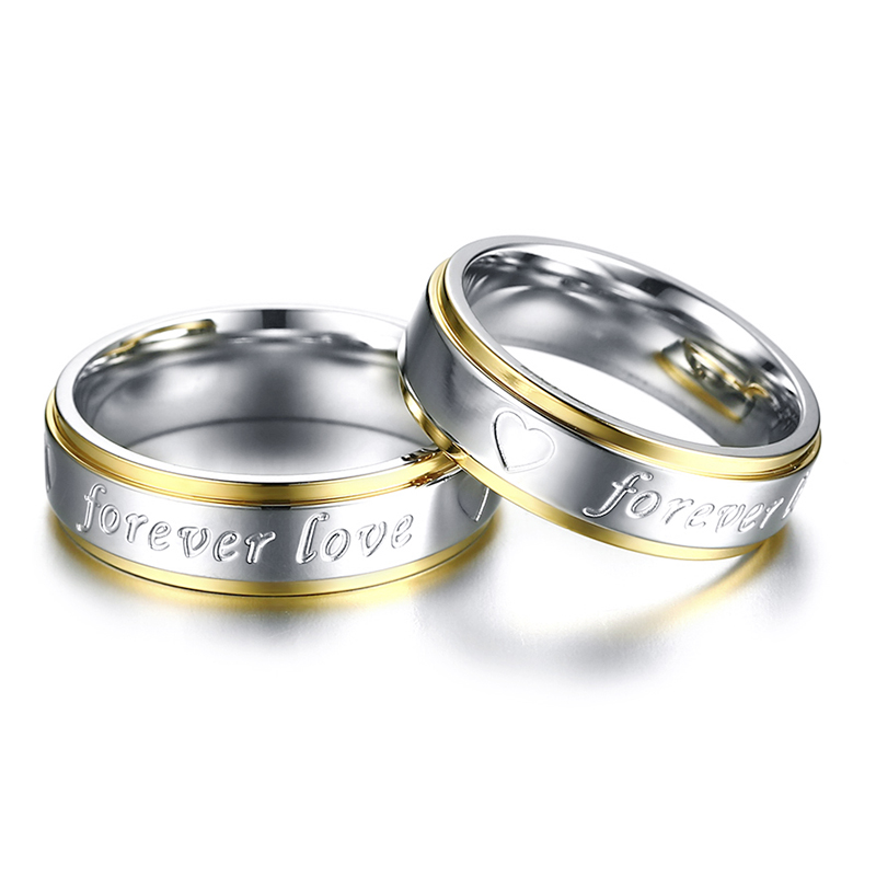 forever love titanium steel ring