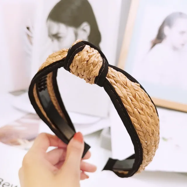 Straw braid headband 4Style - Shop at LoveMi