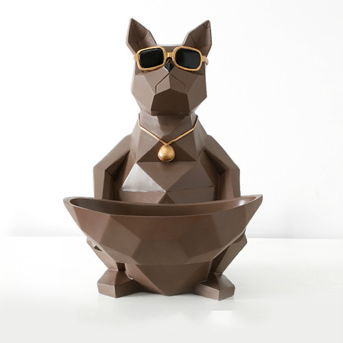 Glasses dog coffee L