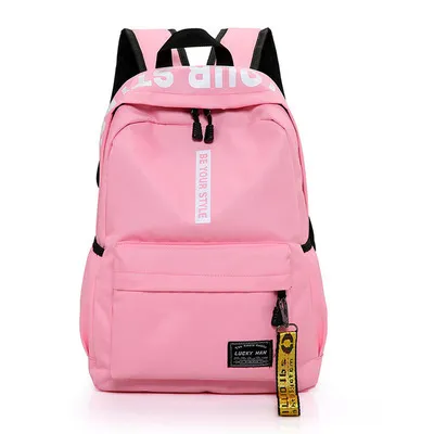 Harajuku Junior High School Student Backpack Pink - Shop at LoveMi