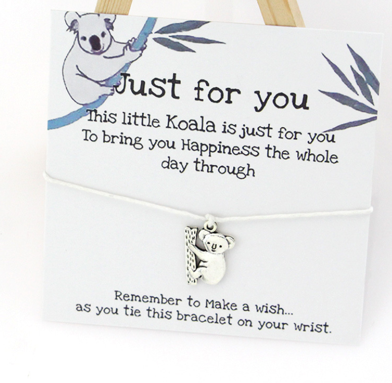 Make a Wish Bracelets Cute Koala Women Men Kids Bracelets